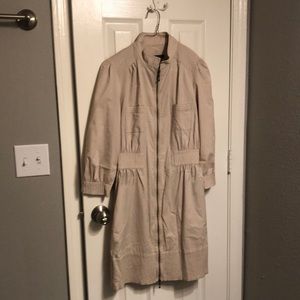 Mango Suit Dress Beige European Size L (fits like a small; technically a size 8)